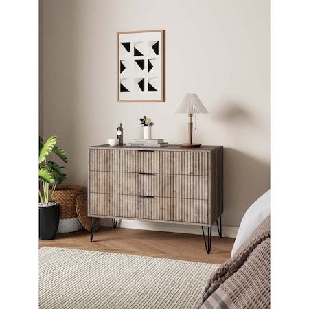 Manhattan Comfort DUMBO Dresser in Grey DR001-GY